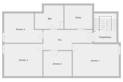 Schöne helle sanierte 3,5-Zimmer Dachgeschosswohnung mit EBK - Schwaigern