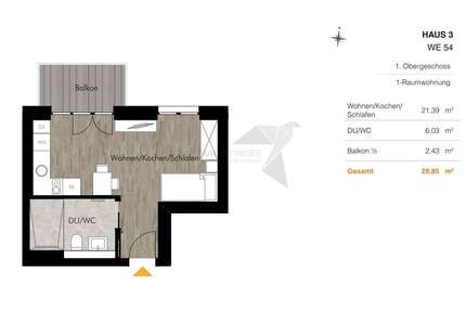 Wohnung zum Mieten in Chemnitz 373,00 € 29.85 m²