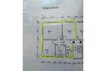 Komplett Sanierte 3-Zimmer Wohnung mit dem Stellplat zu vermieten - Nidderau