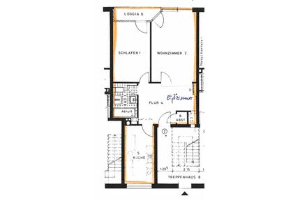 Helle und gepflegte 2- Zimmer Wohnung zu vermieten - Bredstedt