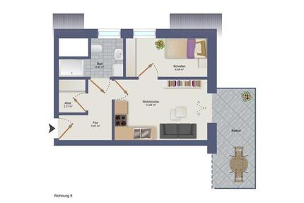 Neubauwohnung DG Whg. 8 - 2 Zimmer Sophienstraße Diepholz