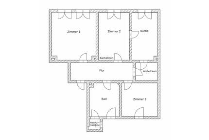 87 m² | 3,5 Zimmer | Kachelofen | Etagenheizung neu 2026 | Garten - Falkenstein/Vogtland