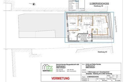 Helle 2-Zimmer DG-WHG mit Stellplatz in Schleswig (Erstbezug)