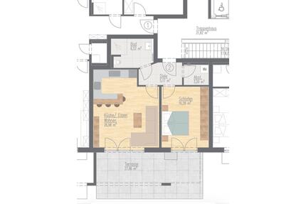 Helle 2-Zimmer Wohnung Terassenwohnung in Waldkraiburg