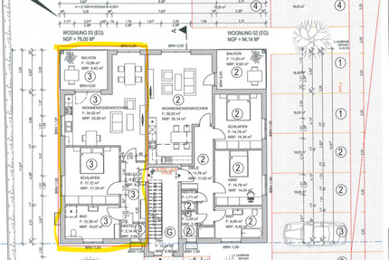 Erstbezug - Wohnung - 2 Zimmer - ruhige Lage nähe SchlüchternA66