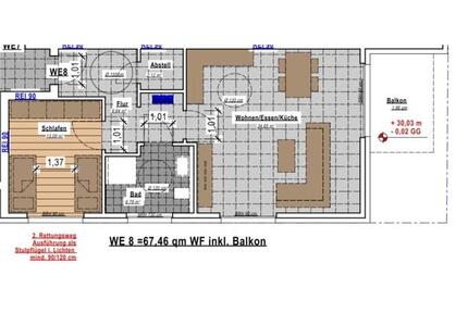 Große 2-Zimmer (Neubau-) Wohnung - Moers Schwafheim
