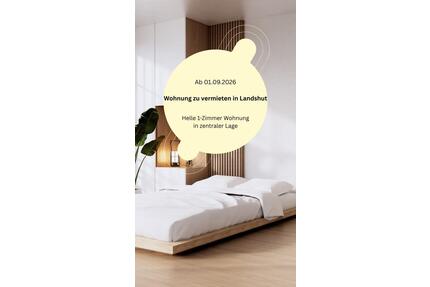 1-Zimmer Wohnung - 850,00&nbsp;EUR Kaltmiete, ca.&nbsp; 37,00&nbsp;m&sup2; in Landshut (PLZ: 84034) Landshut-West