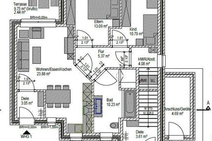 3 Zimmer EG-Wohnung mit überdachter Terrasse und Garten - Bösel