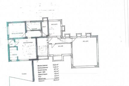 Schöne 2 Zimmer Wohnung mit EBK und Terrasse in sehr ruhiger Lage in Simmling - Deggendorf