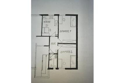 2 ZKB Wohnung Haunstetten Nähe Uni 2er WG geeignet - Augsburg Haunstetten-Siebenbrunn