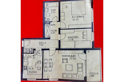 80 qm Wohnung Kinderzimmer Balkon WBS erforderlich! - Remscheid Remscheid-Süd