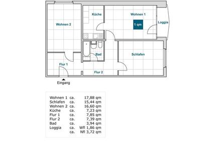 Sanierte 3 Raumwohnung mit Balkon - Dresden Cotta