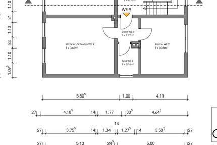 2 Zimmer Ka- Methler im 1. OG - 465,00&nbsp;EUR Kaltmiete, ca.&nbsp; 42,00&nbsp;m&sup2; in Bergkamen (PLZ: 59192)