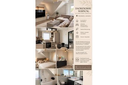 3 Zimmer Dachgeschosswohnung in Friedberg mit Gartenmitbenutzung - Friedberg (Hessen)