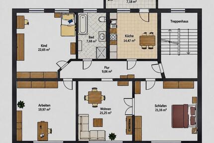 4 Zimmer Wohnung mit Wintergarten in Bahnhofsnähe - Stendal
