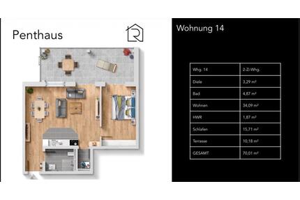 2 Zimmer Wohnung Neubau 55411 Bingen - Hargesheim