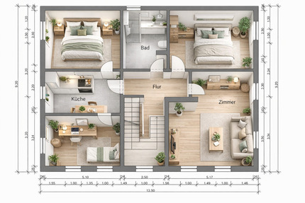 WG Geeignet ! 5-Zimmer-Wohnung mit Gartennutzung in Kaufungen - Kassel Bettenhausen