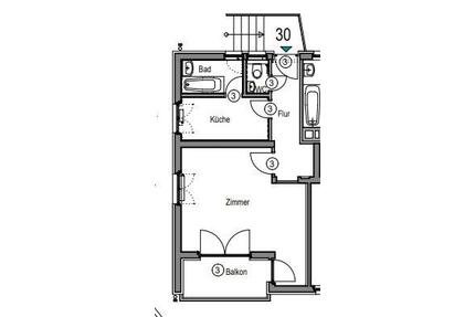 1,5 Zimmer Wohnung mit Einbauküche - Korntal-Münchingen