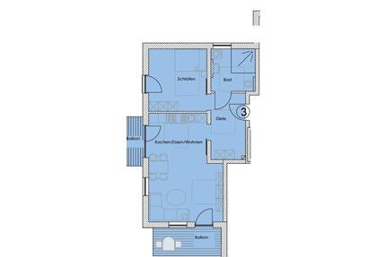 schöne 2 Zimmer Wohnung - Neubau - barrierefrei - Thurmansbang