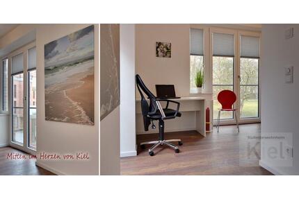 Appartement möbliert 1 Zimmer 20m² für Studenten Azubi Wohnung am Wasser modern in Kiel City Altstadt Innenstadt