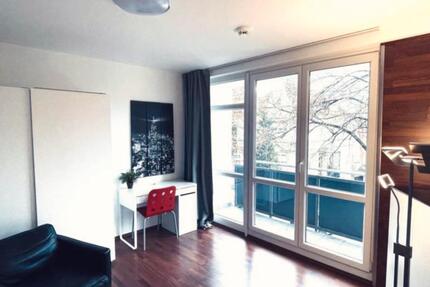 Vollmöblierte1. Zimmer Wohnung, Balkon, Internet in Bahnhofsnähe - Wiesbaden Südost