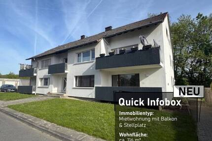 Renovierte und geräumige 3-Zimmer Erdgeschosswohnung mit Balkon und Stellplatz - Lünen Beckinghausen