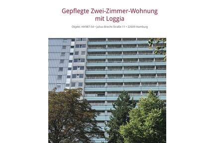 Möblierte 2 Zimmer Wohnung in Osdorf, Bahrefeld zu vermieten - Hamburg Altona