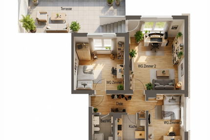 Wohnen auf Zeit in Heidelberg 1.800,00 €