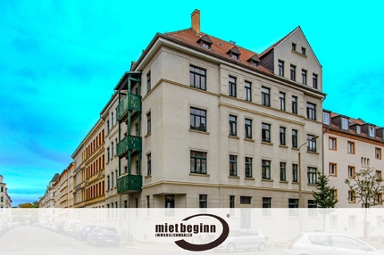 BALKON – SCHÖNE ESSKÜCHE – WANNENBAD – ABSTELLRAUM – KELLERABTEIL – HOCHPARTERRE - Leipzig Südost/Stötteritz