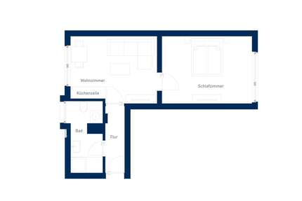 Wohnung zum Mieten in Duisburg 578,59 € 40 m²