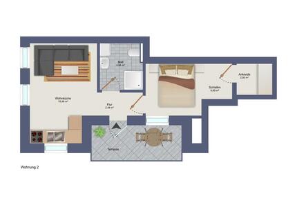 Neubauwohnung EG Whg. 2 - 2 Zimmer Sophienstraße Diepholz