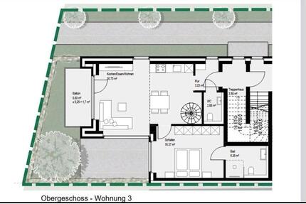 Wunderschöne 3 Zimmer Wohnung auf 2.Etagen - Borken